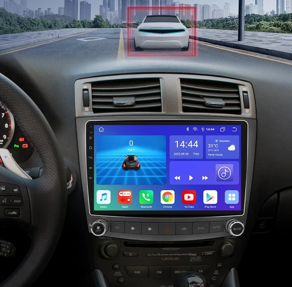 Автомобильный радиоприемник OSSURET Android для Lexus IS 250 IS200 is300 Is350 2006-2012 Carplay GPS мультимедийный стерео Wi-Fi 7862 2din сенсорный экран