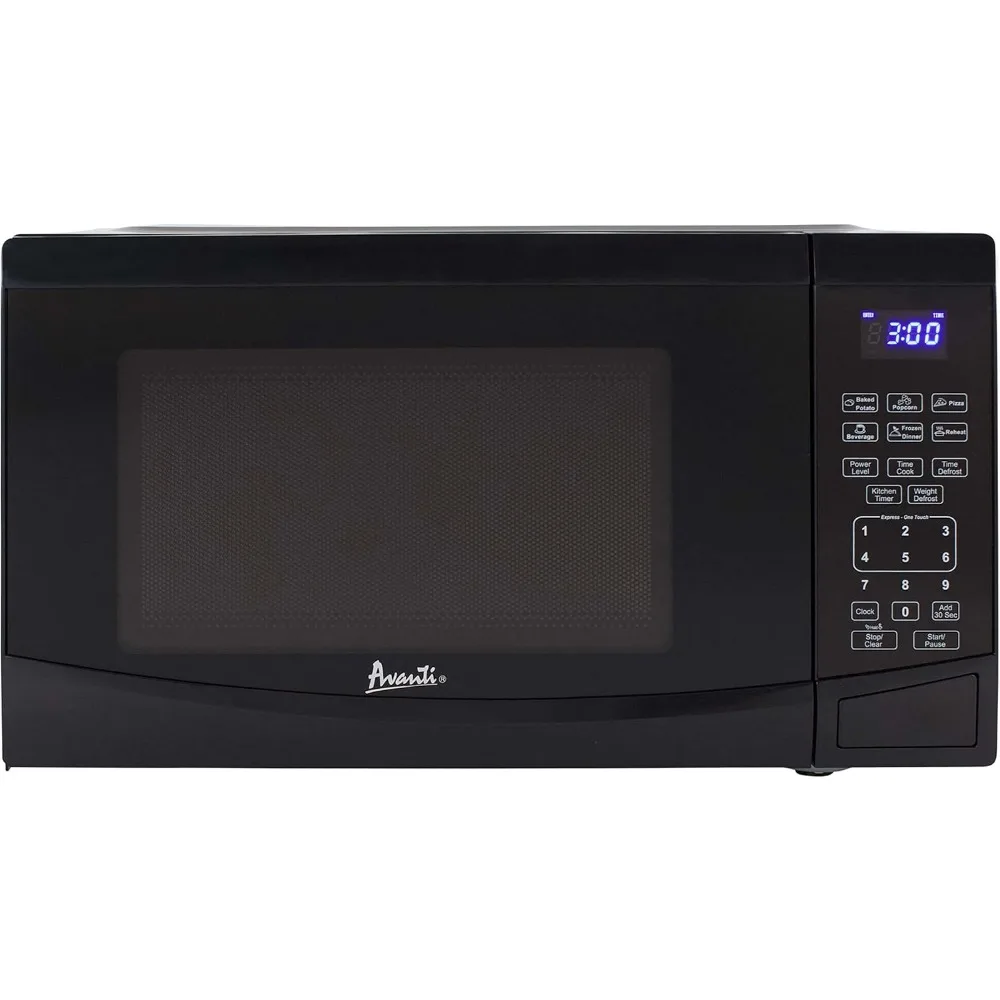 Microwave Oven, 0.9 Cu.Ft. 900-Watts Compact with 10 Power Levels and 6 Pre-Set Cooking Settings, Speed Defrost, Glass Turntable 2