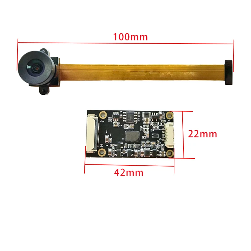 Module Caméra USB Global Shutter 240fps VGA Monochrome pour Capture Haute Vitesse installé sur un support ajustable.