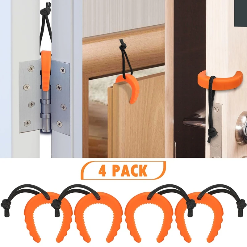 4 Pack First Responder Door Stops Door Jam For Law Enforcement Stoppers Wedge Stopper