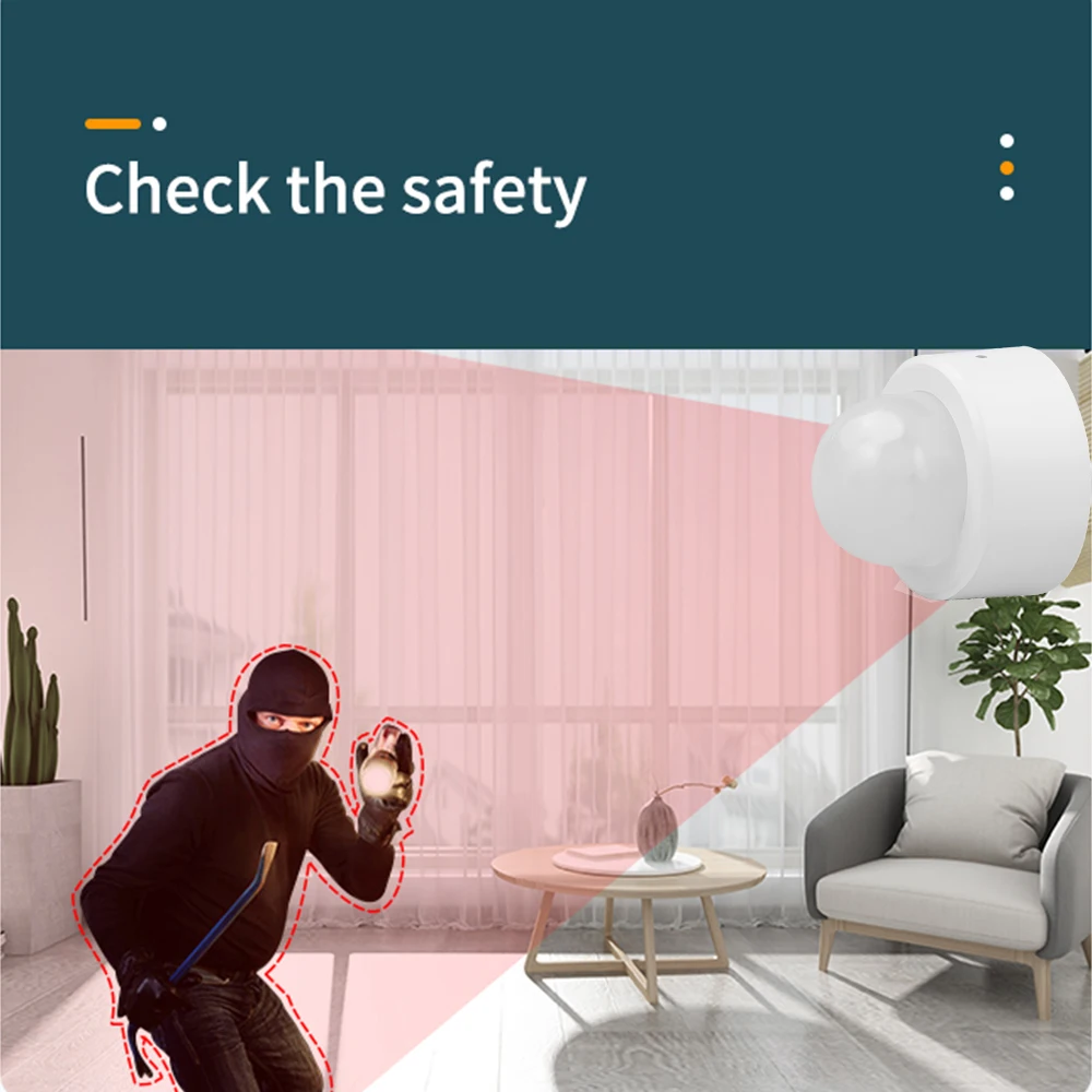 Tuya Smart ZigBee PIR Motion Sensor Wireless Infrared Detector Security Burglar Alarm Sensor Use With Tuya ZigBee Hub motion sensor human presence sensor motion detector