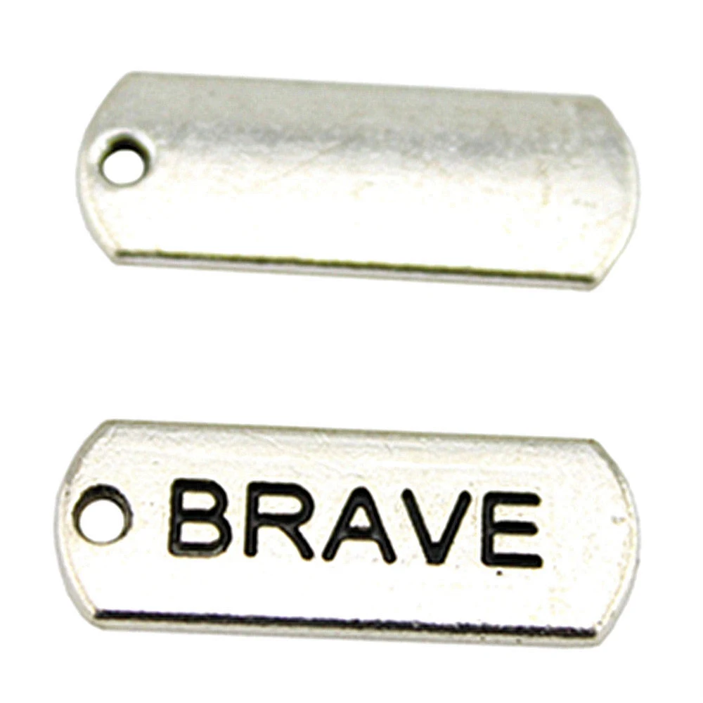 

10pcs/lot 21x8mm Brave Charms For Jewelry Making Antique Silver Color 0.83x0.31inch