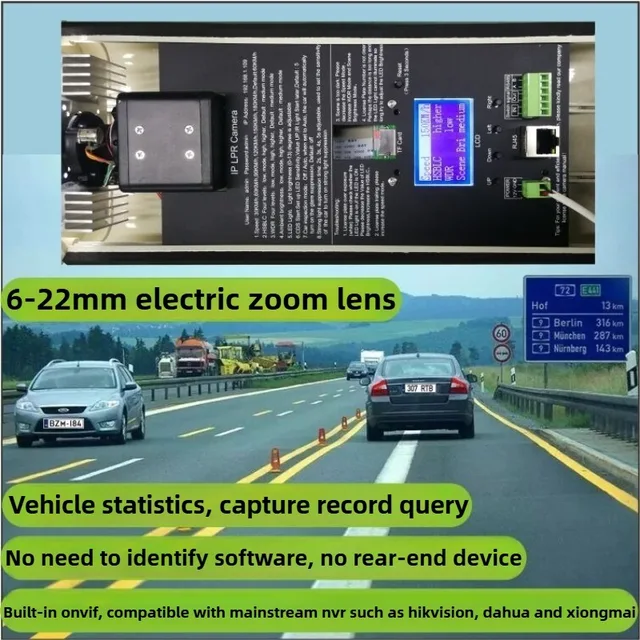 International version of license plate recognition and capture machine, highway speed measurement and capture lpr camera 2