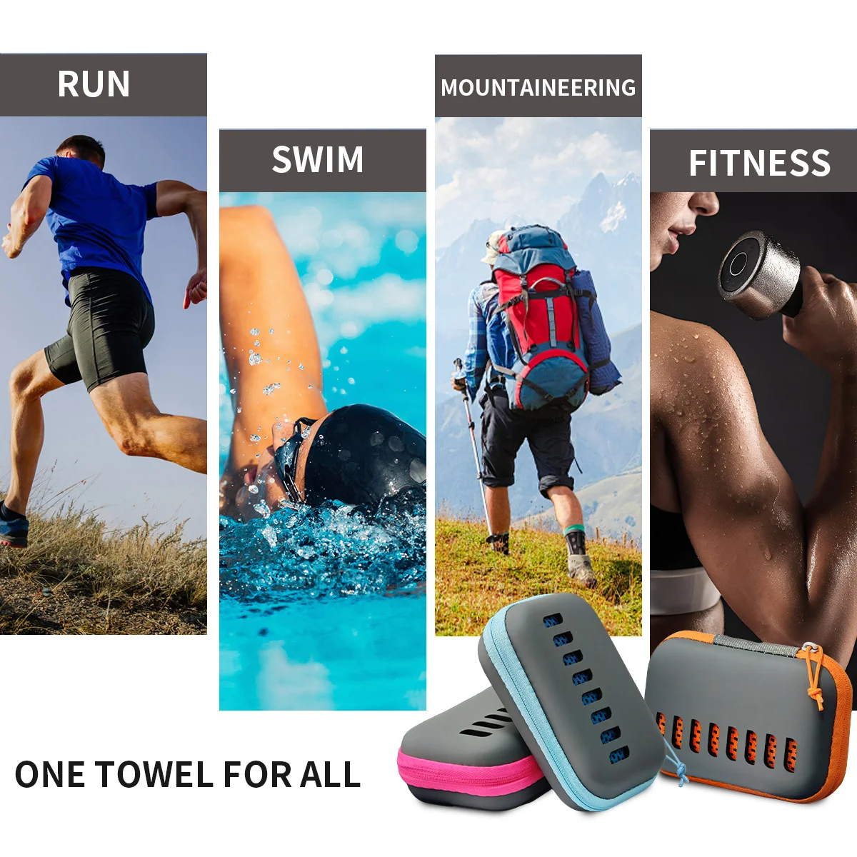 Camping Cooling Towels with EVA Case, Compact & Portable Travel Ice Towel Quick Dry Towels for Sports Gym, Hiking and Yoga 6 Camping Cooling Towels with EVA Case, Compact & Portable Travel Ice Towel Quick Dry Towels for Sports Gym, Hiking and Yoga 6