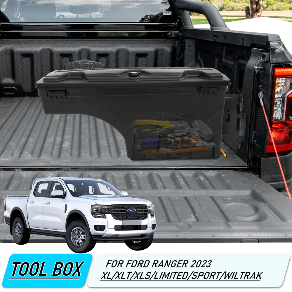 1PCTailgateSwingCaseStorageToolBoxforFordRanger2023Wildtrak