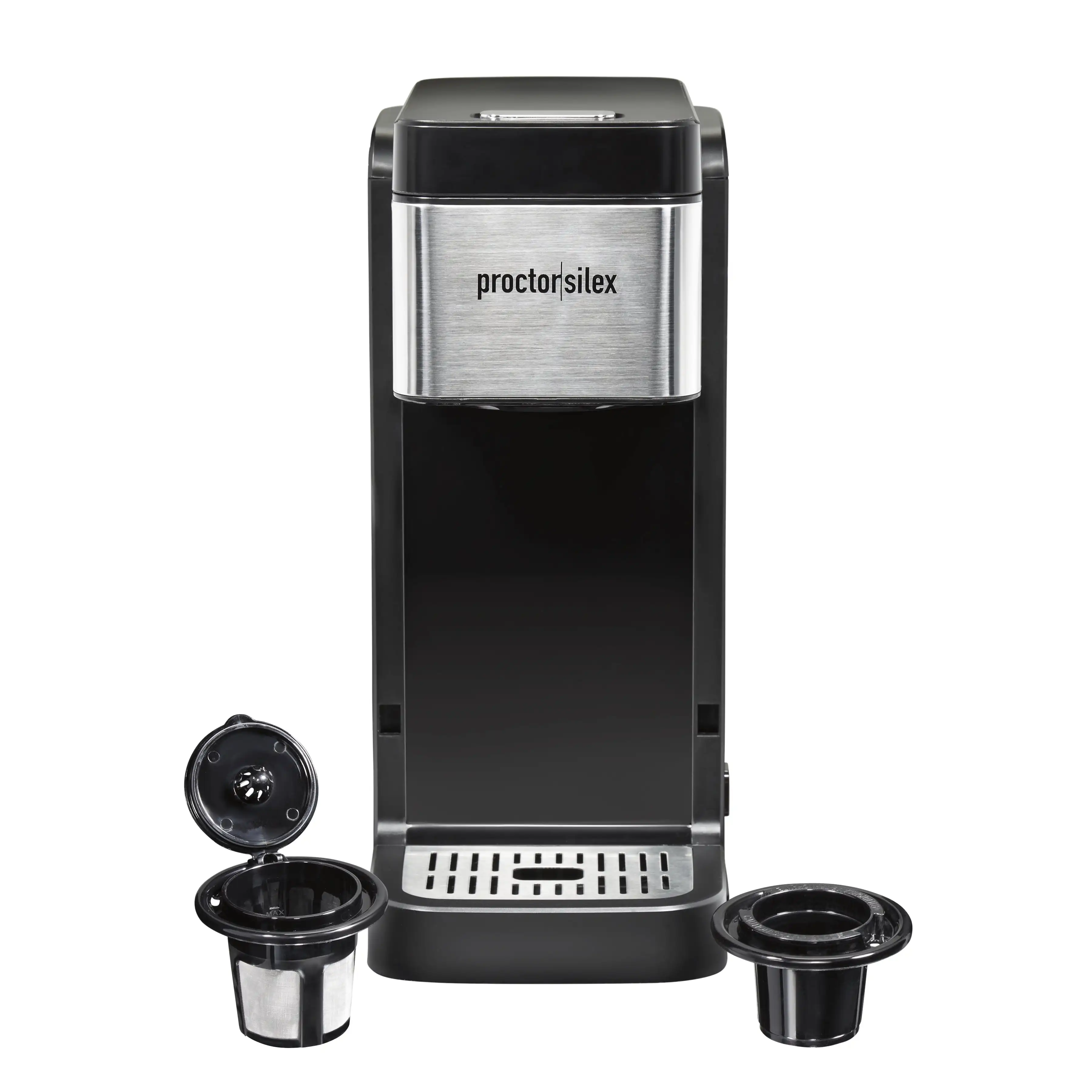 

Proctor Silex Single-Serve Coffee Maker, 40 oz. Reservoir, Black, 49919