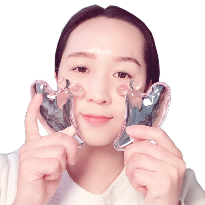 Acrylic Resin Scraping Board Facial Beauty Lift Firming Tool &amp Face GuaSha Skin Care Physical Therapy GUA SHA Acupuncture Stick |