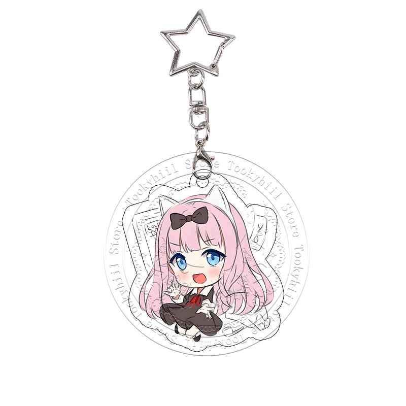Kaguya-sama: Love Is War Acryl-Schlüsselanhänger-Set Kaguya Shinomiya Miyuki Shirogane Chika Fujiwara Niedliche Anime-Anhänger Festivalgeschenk – Detail 5