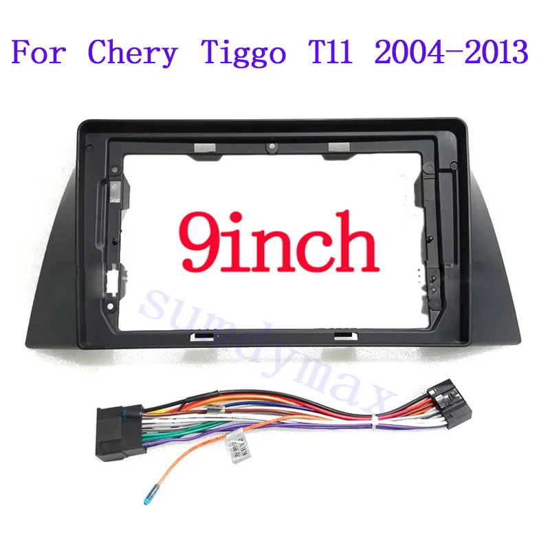 

9 inch 2din Car Radio Fascia For Chery Tiggo T11 2005-2013 Android Radio Dashboard Kit Face Plate Fascia Frame