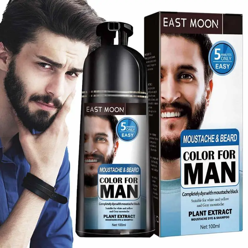 Shampoo Colorante Per Capelli Da Uomo Shampoo Nero Colorante Per Capelli Da 3.53 Once Shampoo Per Barba Oscurante Grigio Graduale Per Ridurre Il Color