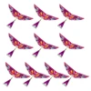 10pieces Hands on Assembly of Wood Rubber  Power Bird Toy Party Outdoor Outing Activities Children  Kites Game 4