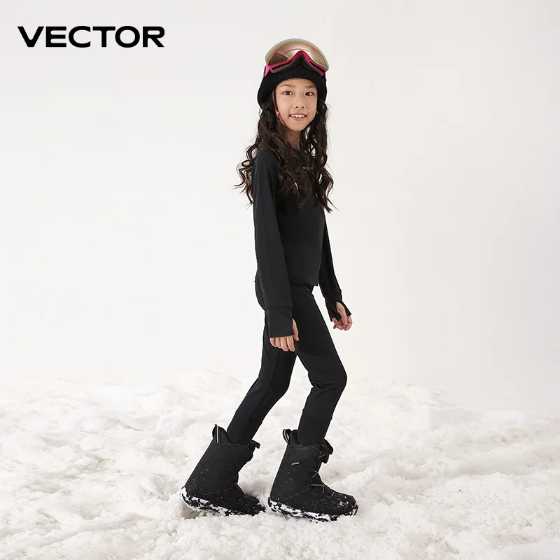 Children's Ultra Soft Winter Quick Dry Base Layering Set Microfiber Fleece Thermal Underwear Long Johns Set Clothes