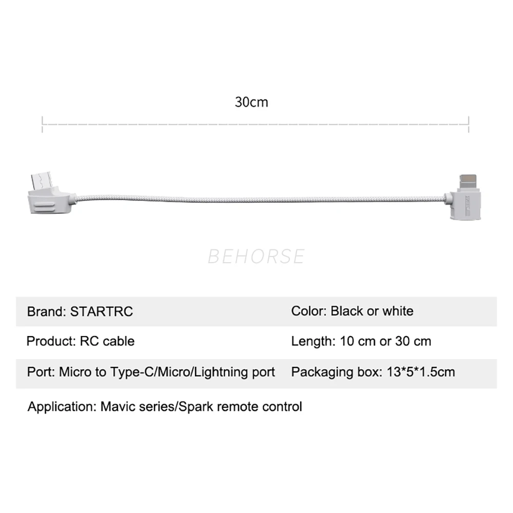 Remote Control Data Cable Data Cable Connector Remote Controller Data Cable Connected Mobile Phone Tablet Micro USB IOS Type-c For DJI Mavic 2 pro/Mavic Mini/Air/Spark/i Phone