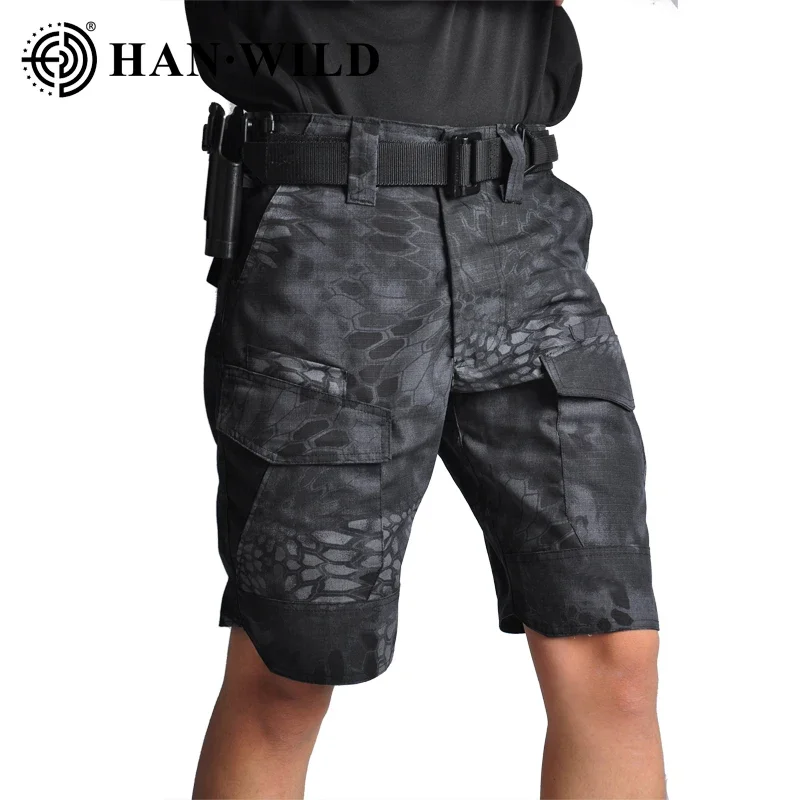 Black Python shorts