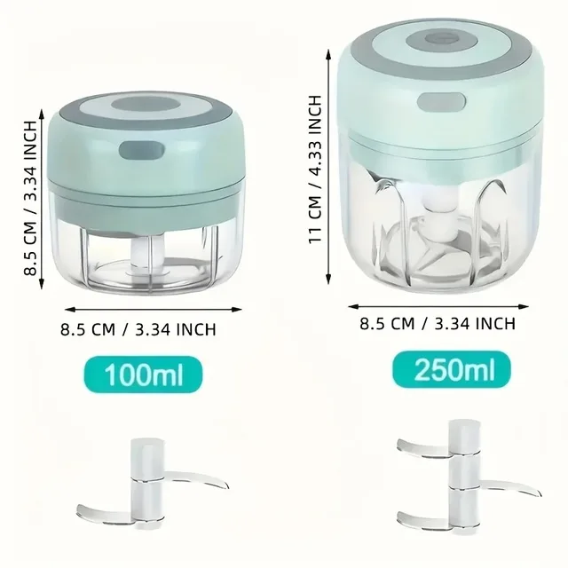 100ml/250ML Manual Meat Mincer Garlic Chopper Rotate Garlic Press Crusher Vegetable Onion Cutter Kitchen Cooking Accessories 3