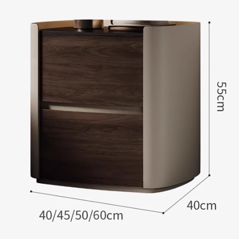 Luxury Simple Night Table Modern Storage Italian Style Nightstand Exquisite Trendy Mesas De Noches Dormitorio Bedroom Furniture