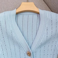 YuooMuoo Brand Fashion One-piece Knitted Maxi Dress Women Elegant V-neck Ruffled Slim Waist Bodycon Sweater Dress Party Vestido - Image 5