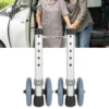 1 pair Walker Wheels Walker Wheels Adjustable Height Replacement Walker Feet Caster with Brake Wheel for Seniors Disabled People 1