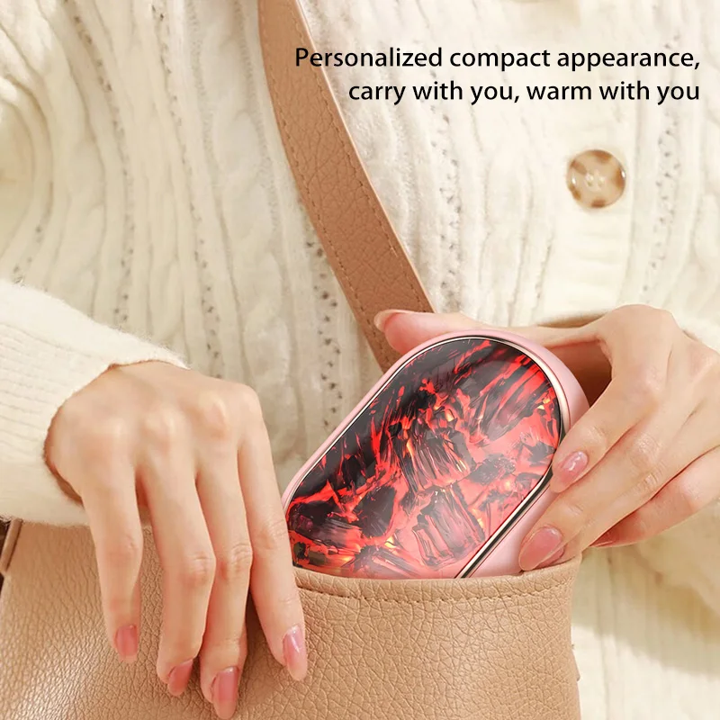 Xiaomi Hand Warmer Fast Heating And Warming Up Dynamic Flame Atmosphere Lamp Mini Portable For Outdoor Travel Camping Winter New