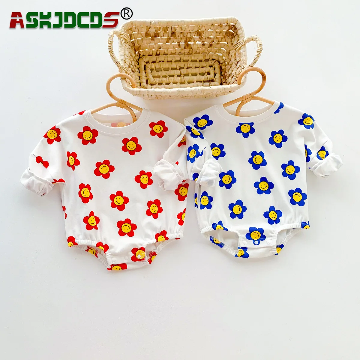 Осенний цельный хлопковый комбинезон