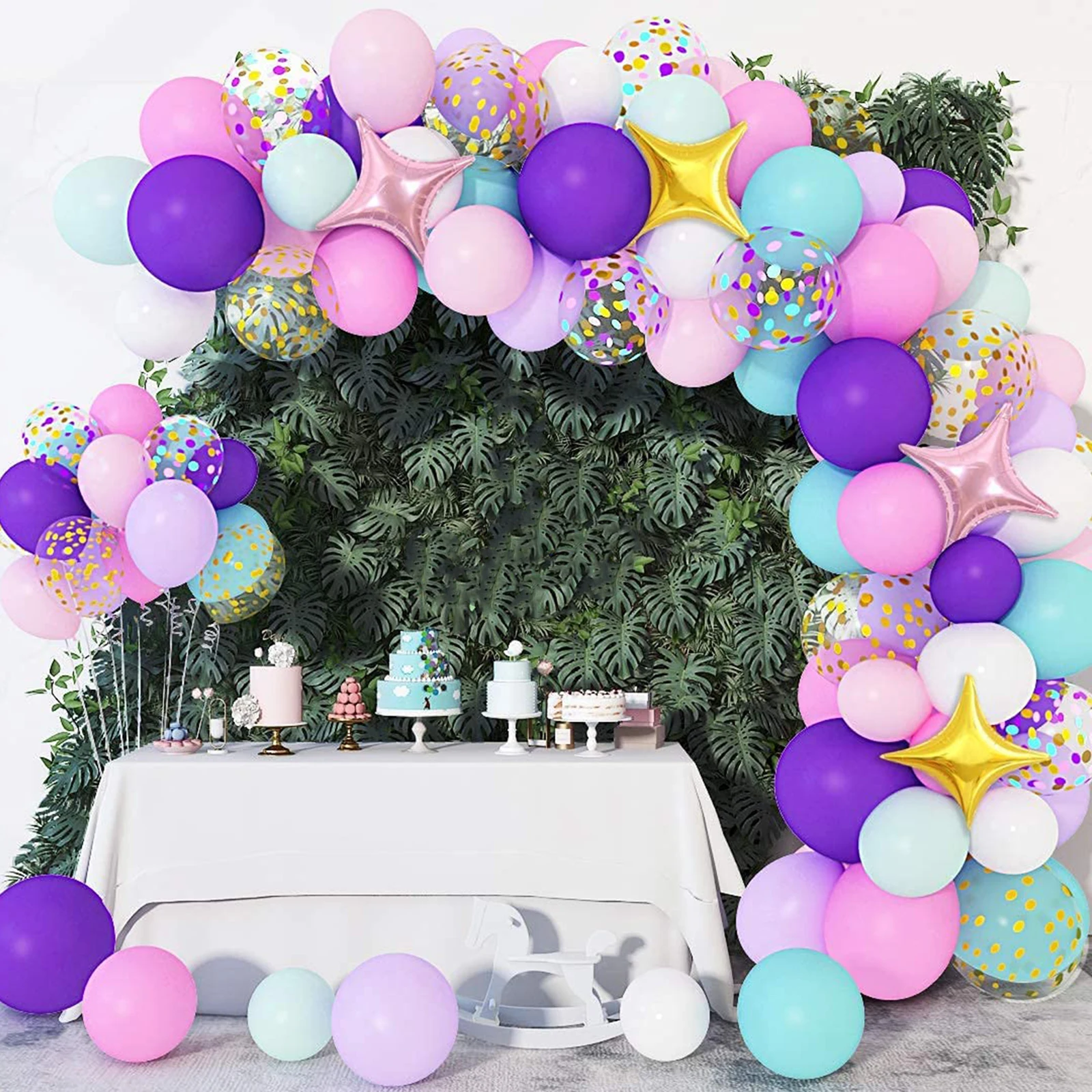 Palloncini arcobaleno colorati Kit arco ghirlanda matrimonio unicorno festa  di compleanno Decor bambini Baby Shower compleanno palloncini in lattice -  AliExpress