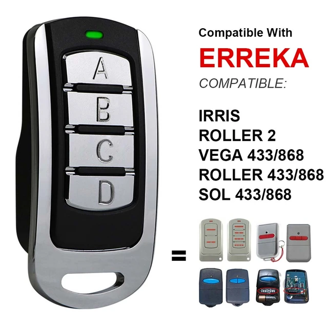 Mando a distancia para ERREKA KUMA KU02, mando de garaje, 433,92 MHz,  código fijo, abridor de puerta Universal, clon de 433 mhz - AliExpress