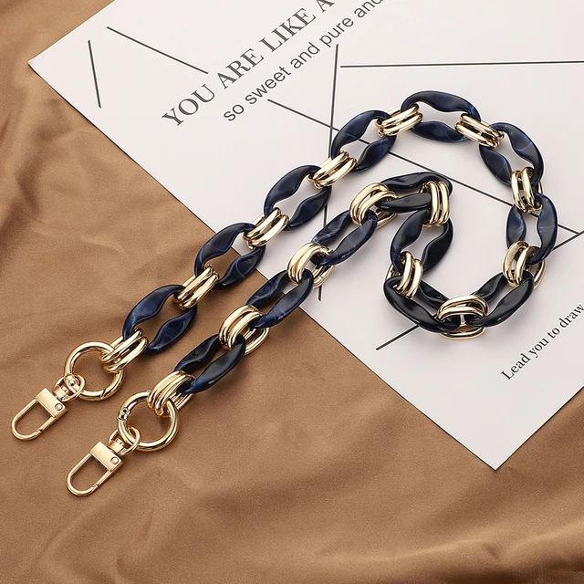 1Pcs New 40/60cm Acrylic Handbag Chains Shoulder Bag Strap DIY purse Chain Resin Chains Handles Belt Parts Bag Accessories 3