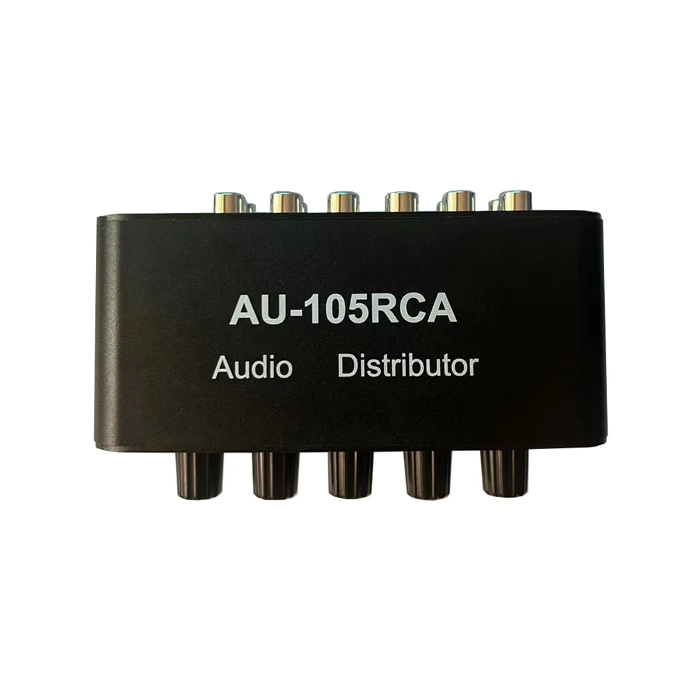 -[A51I 디지털]AU-105RCA 오디오 분배기 스테레오 오디오 믹서 1 입력 5 출력 RCA 볼륨 코퍼레이션용 다중 채널 오디오 분배기