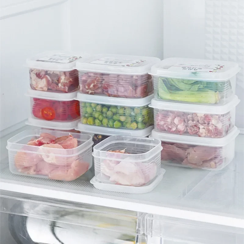 Refrigerator Food Storage Boxes Frozen Meat Fresh-keeping Boxes Portable Fruit Storage Container Food Sub-packed Kitchen Tools 2