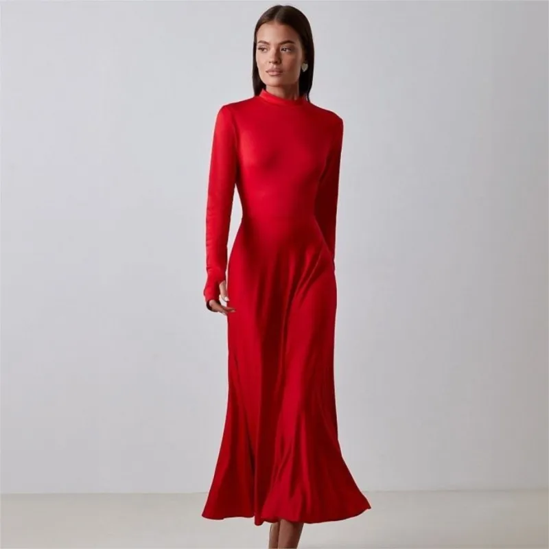 

Накидка на бикини, купальник 2024, женские пляжные выходы для ванной, женское платье, новинка, французский, с длинным рукавом, воротник «рыбий хвост», однотонный, спандекс, большие размеры