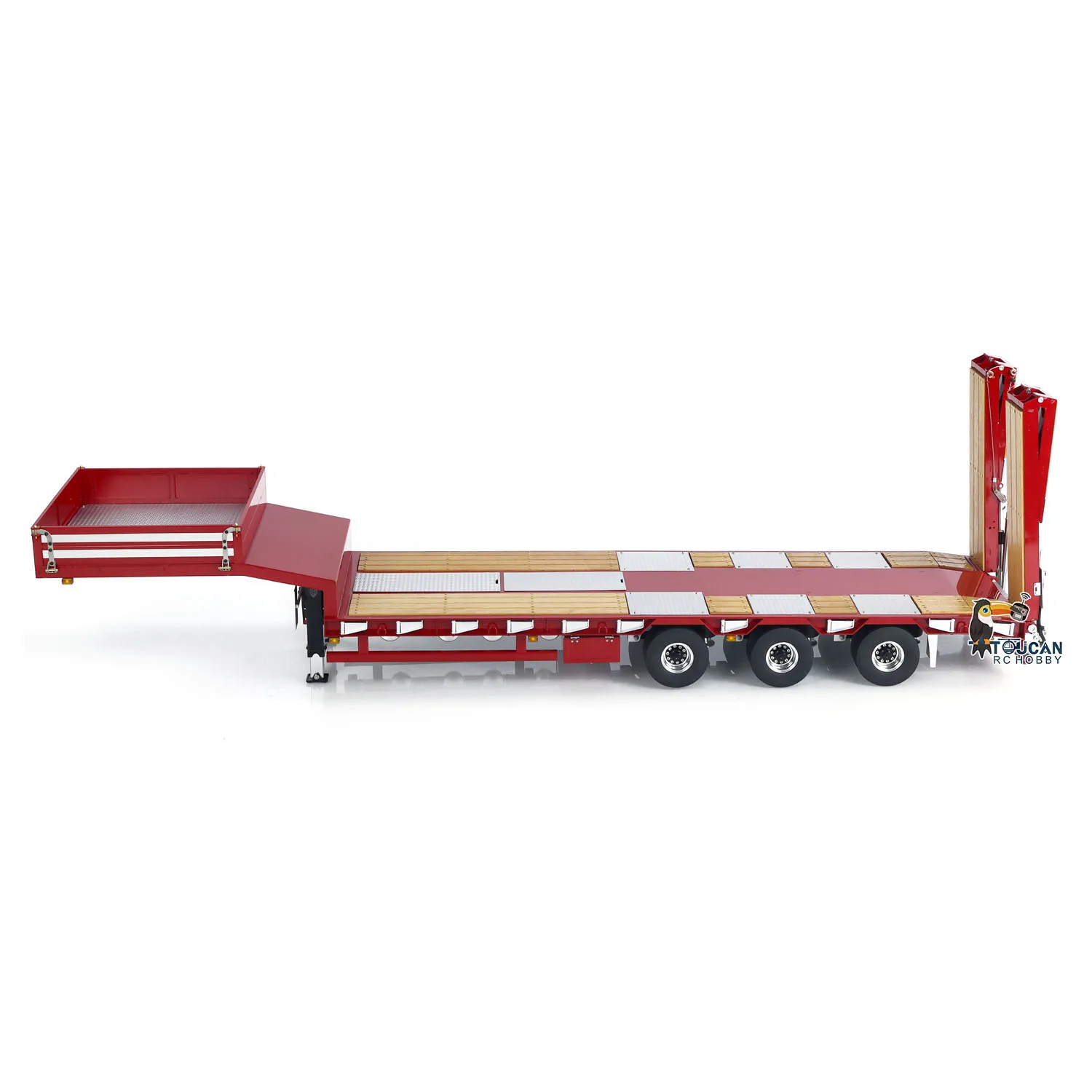 LESU 1/14 RC Metal Trailer Electronic Lifting with Light System for Remote Control Tractor Truck Dumper Lorry Car DIY Model Toy 3