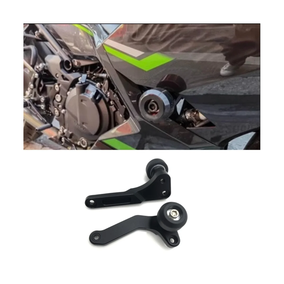 

For KAWASAKI NINJA400 NINJA 400 2017-2023 Motorcycle Falling Protection Frame Slider Fairing Guard Crash Pad