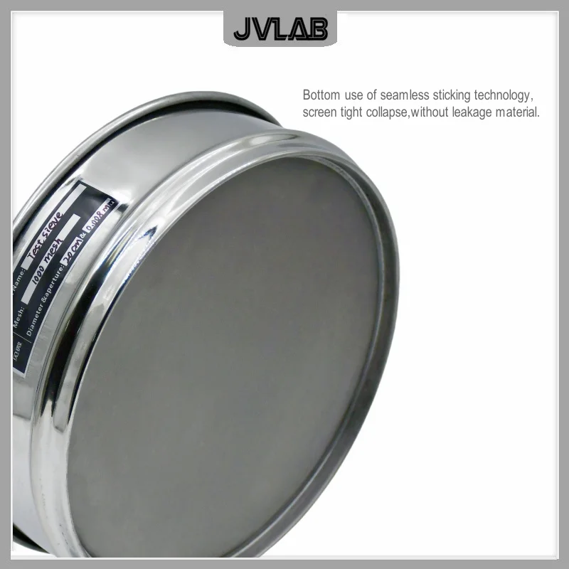 Lab Analysis Test Sieve Sampling Inspection Pharmacopeia Standard Sieve All Stainless Stee R20cm 1000 Mesh Pore Size 0.008mm