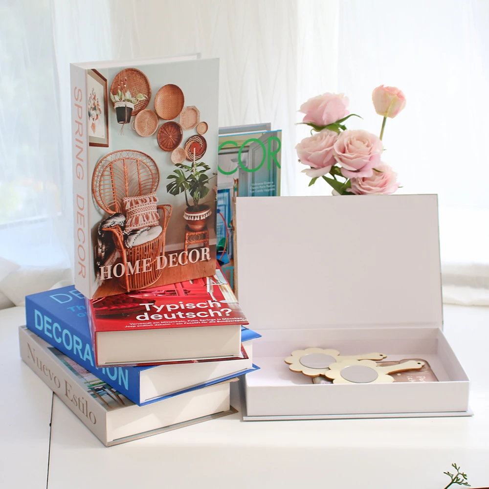 

New Fake Books Luxury Decoration Fashion Living Room Decorative Books Coffee Table Books Storage Box Home Prop Books