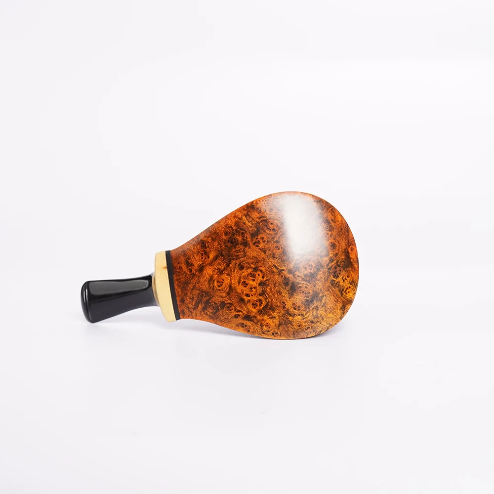 MUXIANG handmade tobacco pipes warm snuff pipe briar tobacco pipe boxwood decorative rings Cumberland pipe mouthpieces