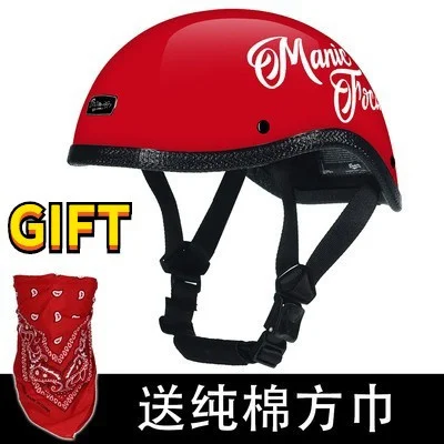 

Motorbike Helm Motorcycle Helmet Open Half Face Free gift for man women Vintage Japanese Style Chopper Biker