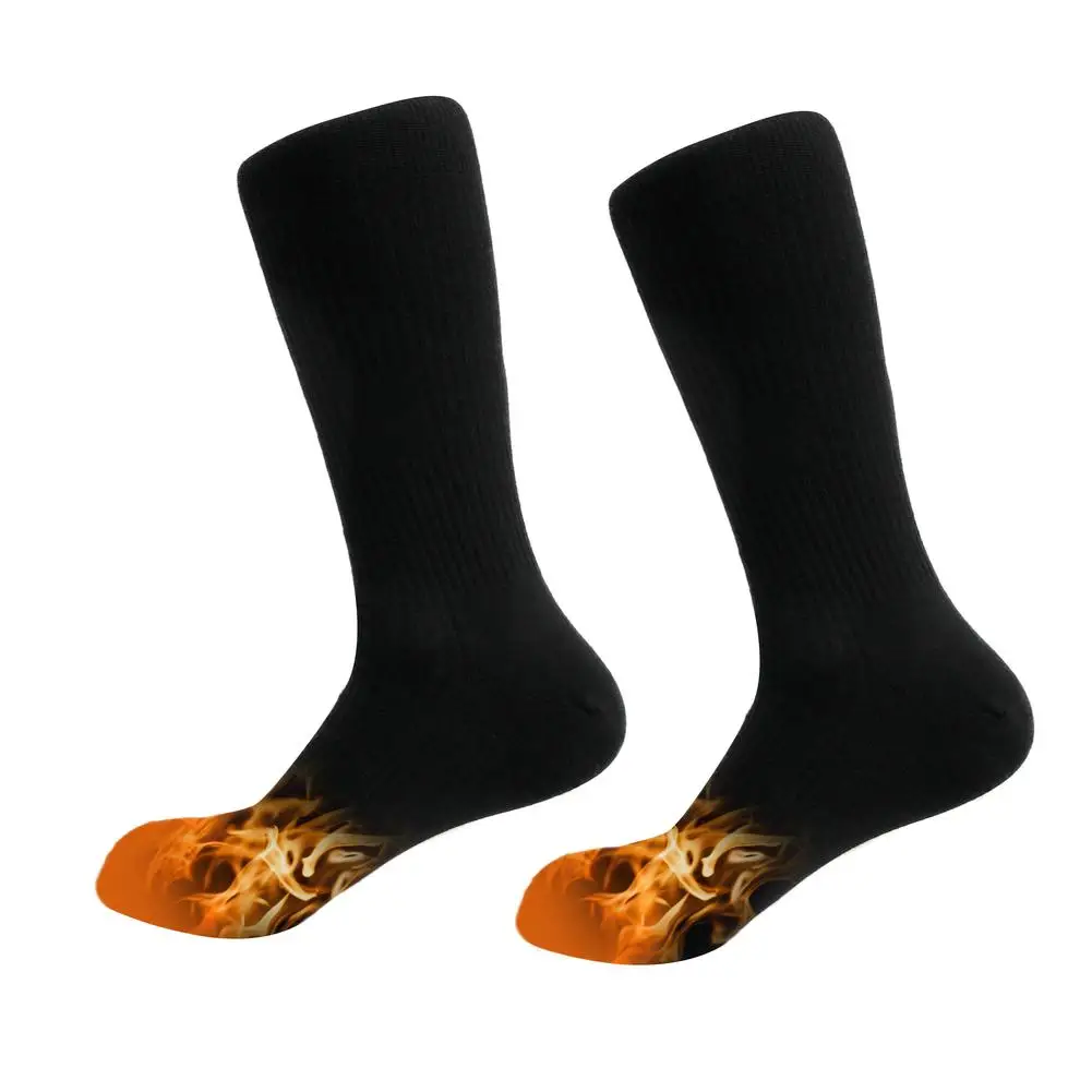 

1 Pair Heated Socks For Men Women Battery Operated Washable Electric Heated Socks Feet Warmer For Winter Hiking Camping Fishing