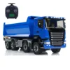1/14 8x8 RC Hydraulic Full Dump Truck Roll-on off Dumper Car Differential Lock Axles Painted Finished Tipper Model for Adult 3