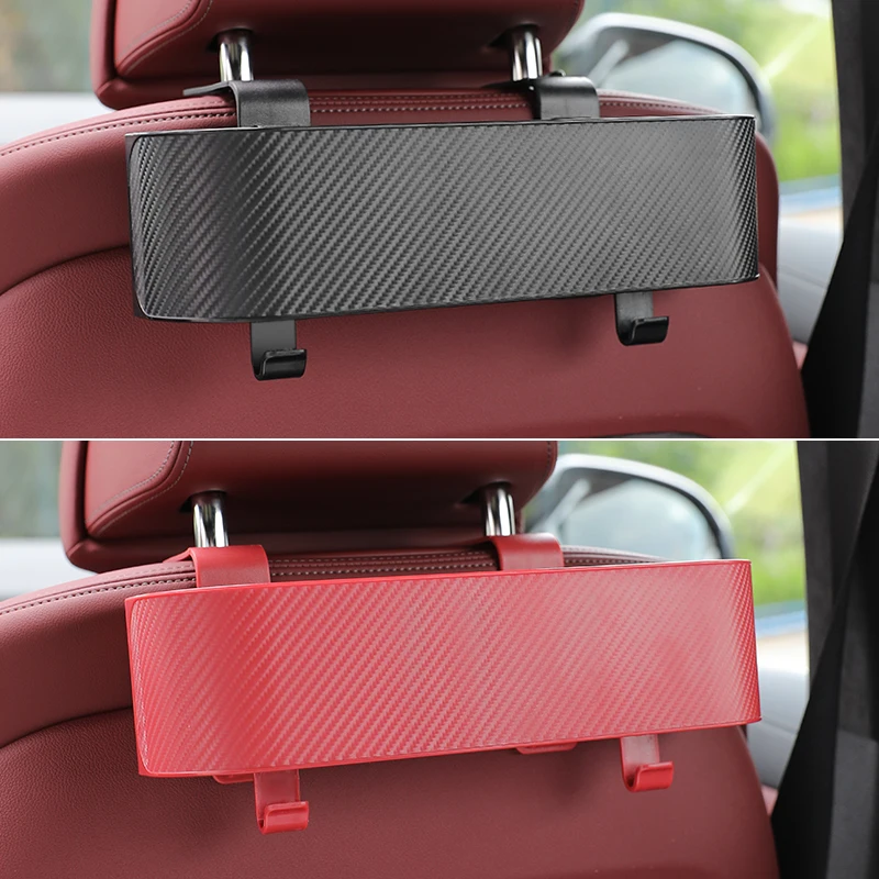 ABS Car Seat Back Storage Box with Hook Cup Holder for Universal Use