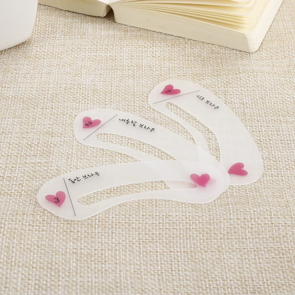Reusable Eyebrow Stencil 3 Styles Eye Brow Drawing Guide Card Eyebrow Grooming Template Korea makeup tools,eyebrow stencil tool,eye makeup tools