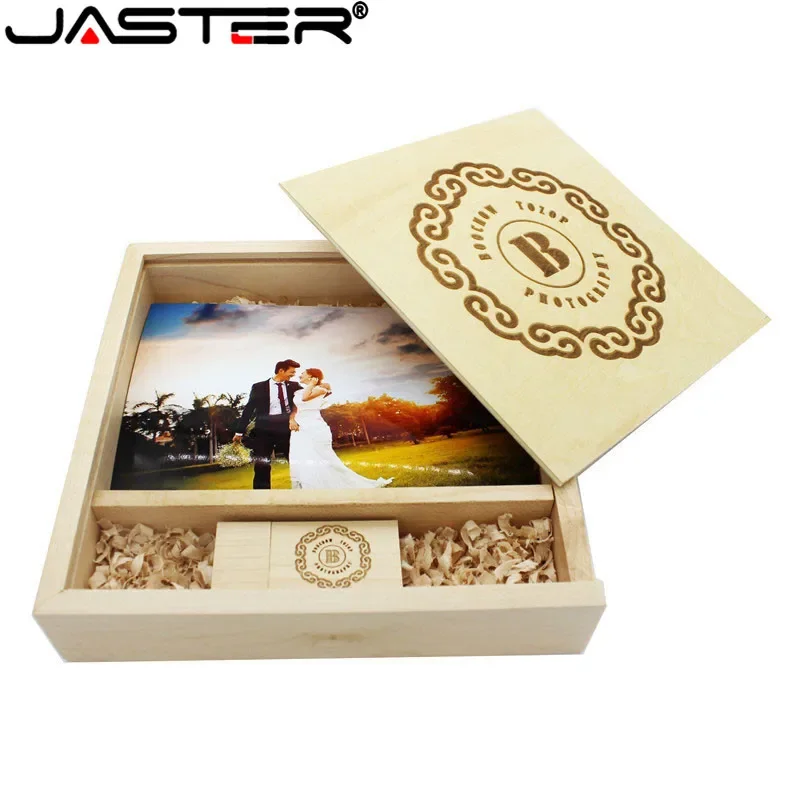 Jaster-álbum de Fotos Exclusivo com Caixa Usb Flash Drive 8gb 16gb 32gb 64gb 170x170x35 mm pc Logótipo Gratuito - Imagem 3