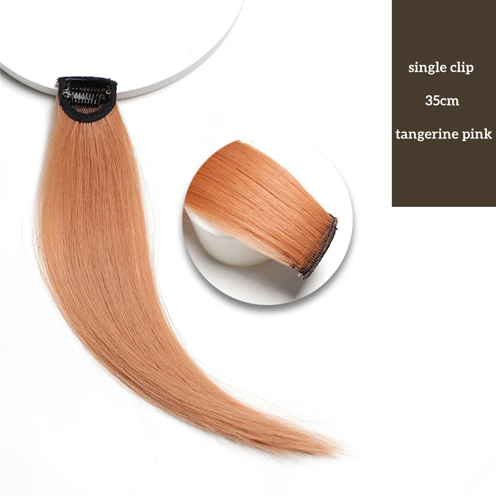 VaaJee Synthetic Clip Wigs Women Heat Resistant Straight Hair Extensions With Clips Multicolor Crochet Braid Hair For Teen Girls