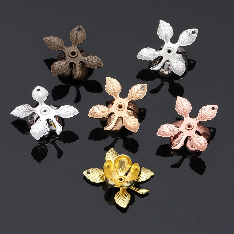 

10pcs 18x21mm Vintage Flowers Spacer Filigree Flower Charms Pendant For Diy Jewelry Making Charms Findings Accessories