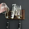 Wall mounted toothbrush cup holder, bathroom mouthwash cup, solid wood storage rack, bathroom electric toothbrush holder 3