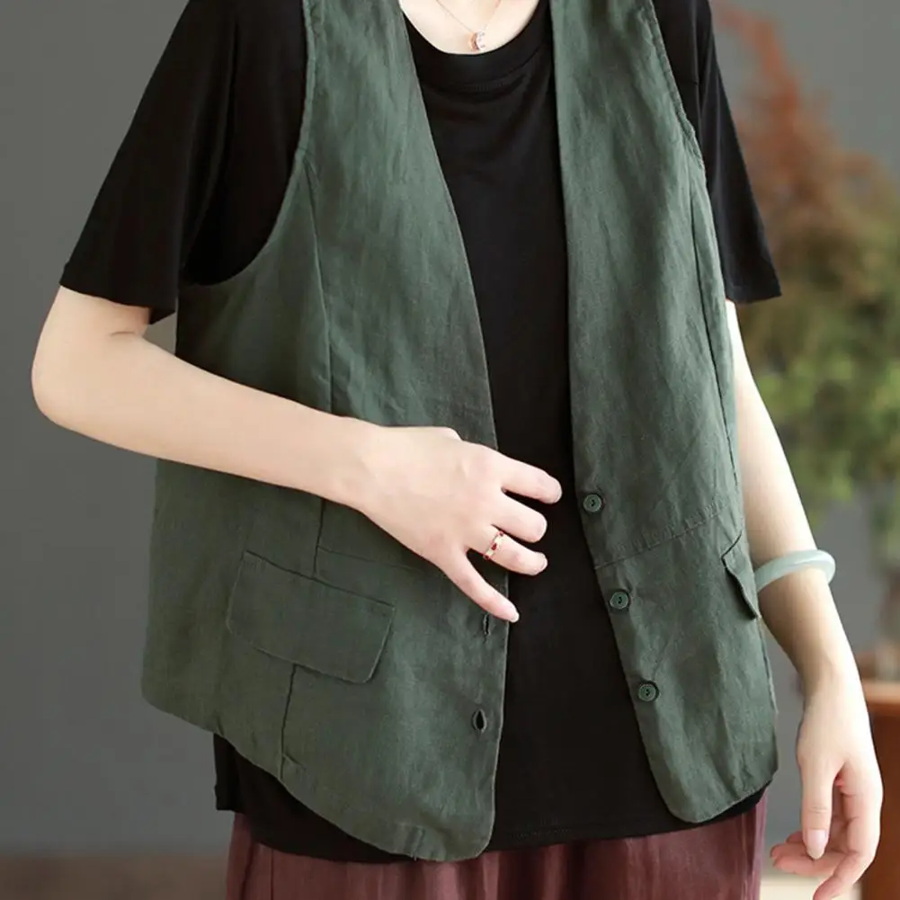 

Женский Повседневный жилет для работы, стильная женская безрукавка, облегающий однотонный жилет для повседневного и повседневного ношения, шикарный