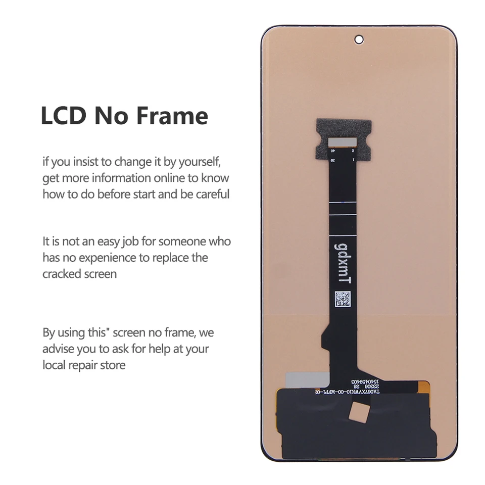 Xiaomi Redmi Note 13 Pro 5G 2312DRA50C - LCD Display Touch Screen TFT