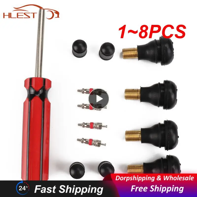 

1~8PCS Plastic Handle Car Valve Core Removal Single Head Tire Repair Tools