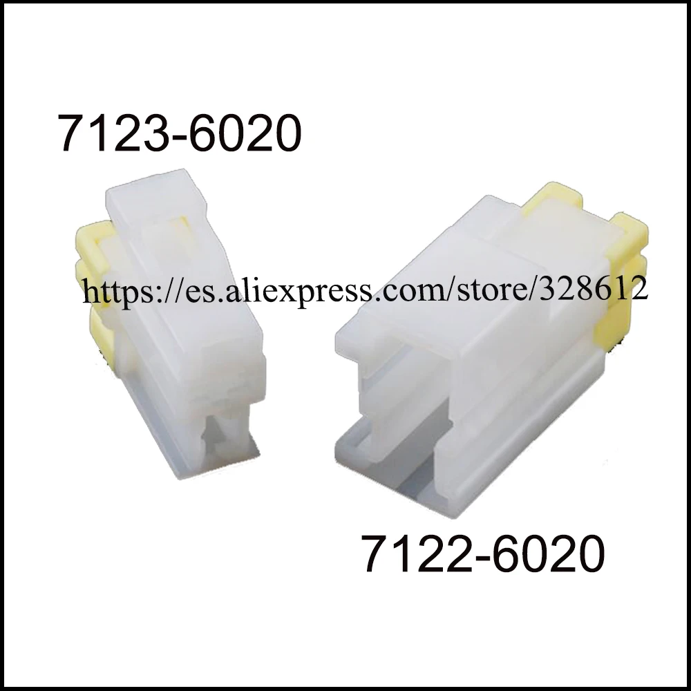

200SET 7122-6020 7123-6020 car wire male female cable Waterproof 2 pin connector automotive Plug socket include terminal