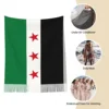 Syria Flag Shawl Wrap for Womens Winter Large Long Scarf The Syrian Arab Republic Neckerchief Tassel Scarves 4