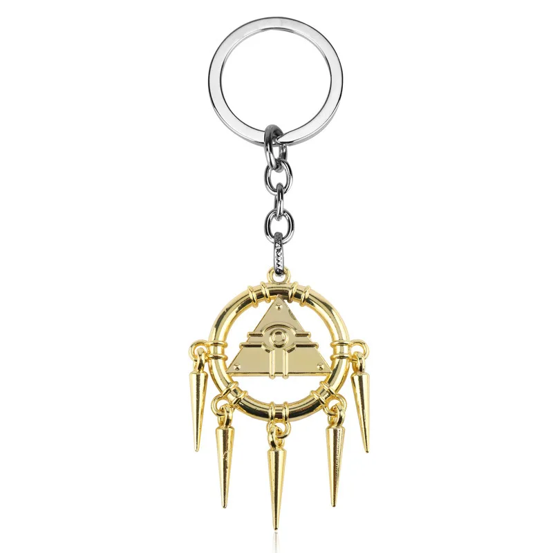Pyramid Keychain Yu-Gi-Oh Series 3D Millennium Pyramid Building Block Pendant Keychains Keyring for Women Men Jewelry Accessory anime keychain game keychain anime keychain pendant